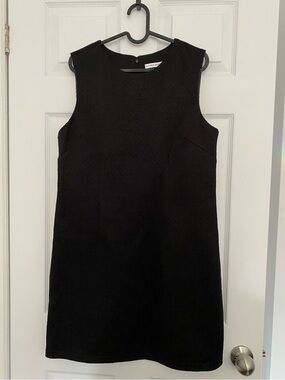 ALFRED SUNG Black Sleeveless Mini Shift Dress